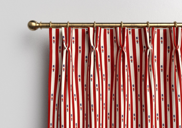 Kings Breakfast, Stripe Kingsmen - Made to Measure Curtains - Image 10